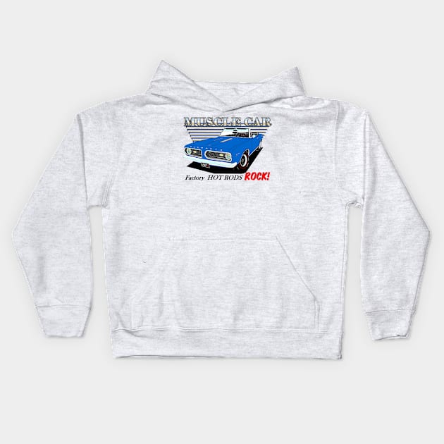 67 Convertiable Barricuda Kids Hoodie by xxcarguy